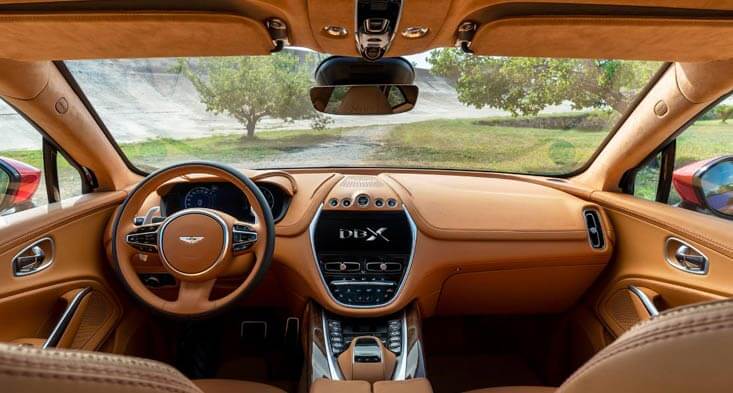 Aston martin DBX interior