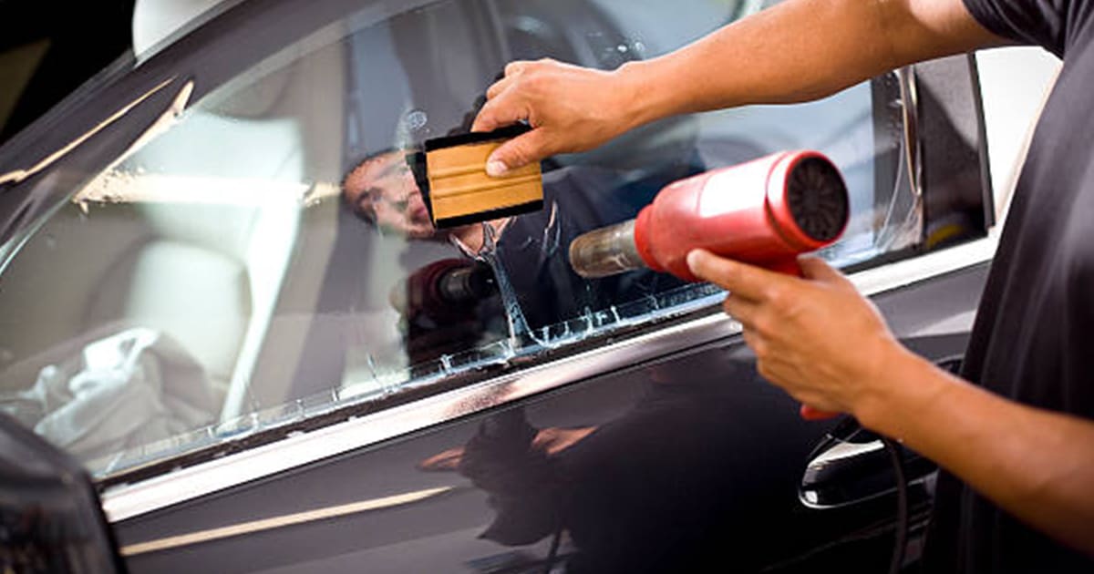 Tinted car windows can reduce heat inside of the car