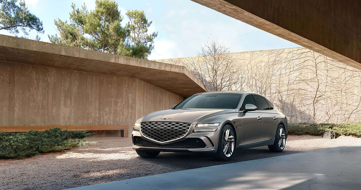 The 2025 Genesis G80 and G80 Sport with a Massive 27Inch Screen